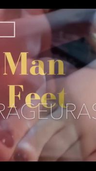 Stand at my feet and worship their every curve. Hop on top and lick my red toenail polish.
