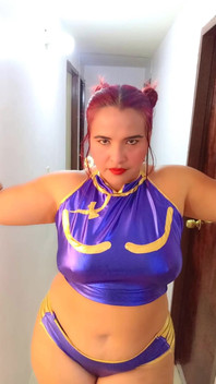 Disguised as Chun Li