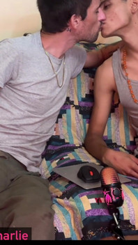 Straight Guy Swaps Head with Gay Friend on Webcam