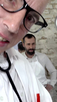Bukkake Groupsex Orgy with Headscarf Mature
