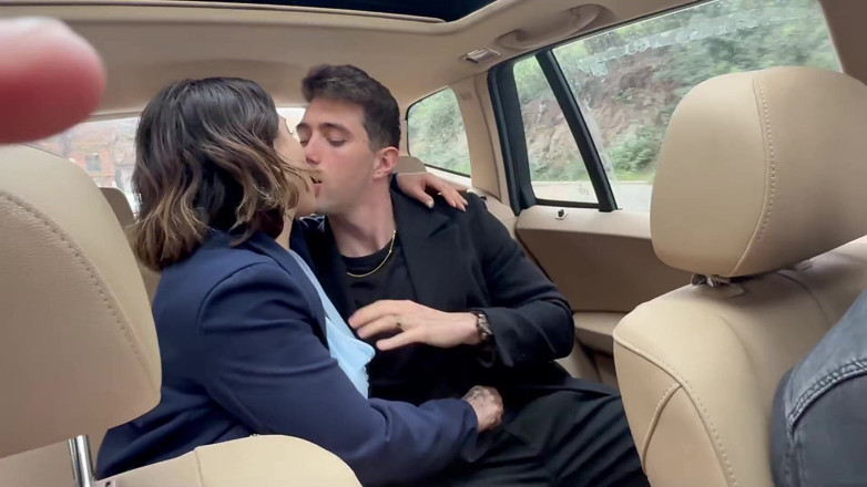Valentino Roca TV: Creampie și squirt într-un trio în care șoferul este invitat