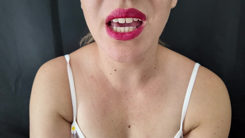 Stacey Reid: Red Lips Blowjob JOI spust odliczanie od 60