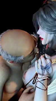 Viejo vs chica digital con una actitud real - animación 3D hentai