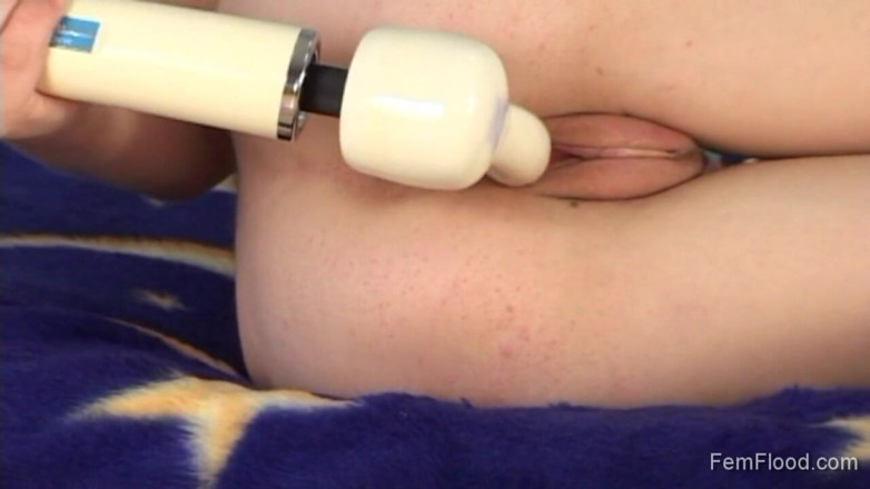 Fem Flood: Redhead teen licking a candy while pussy toying