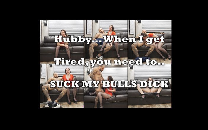 Natasha Michael Official: My Cuckold Hubby Sucks My Bull's Dick When I'm Too...
