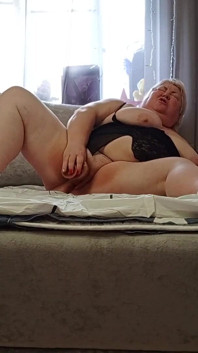Masturbating Her Big Meaty Pussy