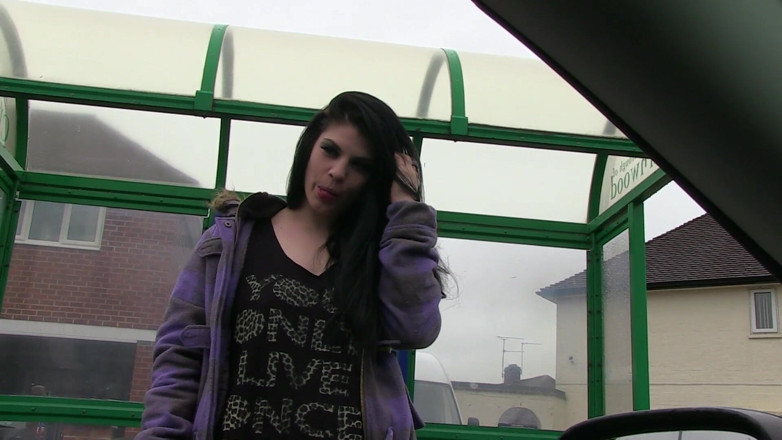 Kinky Porn Freaks: Lucia Love gets naked in a car and pisses outdoor