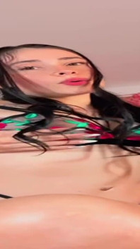 The Flowers of the Bra Look Perfect on My Nipples