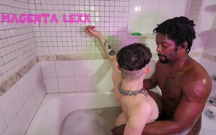 Magenta Lexx: Magenta Lexx: My Bathroom Fuck of Jmagnumm