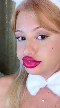 Slow Motion Lip Trembling Red Lipstick Raspberries