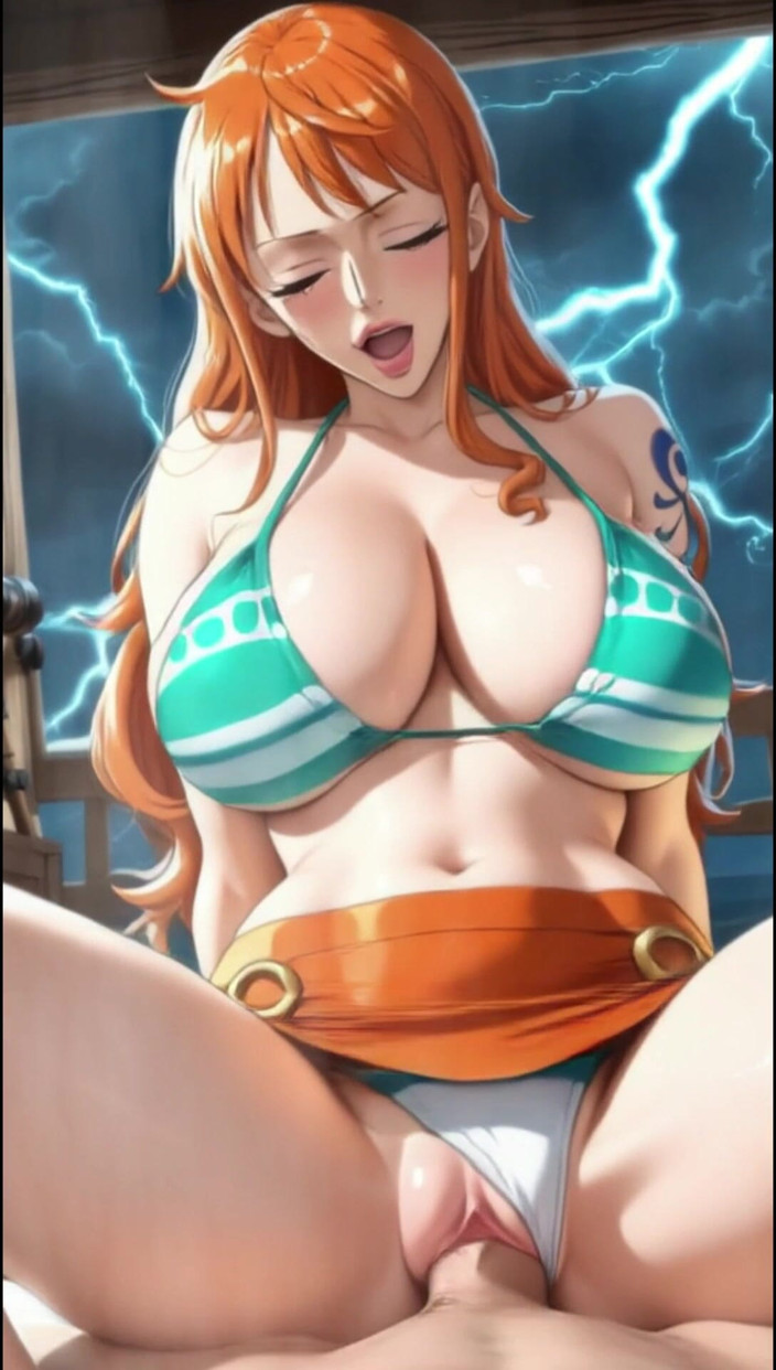 Sdanimacionescol: With Her Huge Tits and Voluptuous Ass, Nami Heats the...