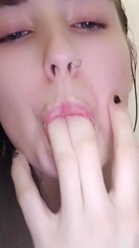 Sucking My Fingers in the Shower