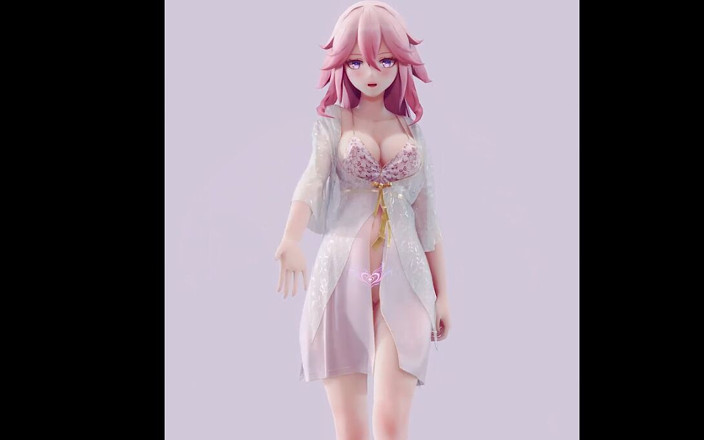 MikuMotion: チャンリー少女世代妊娠セクシーパジャマ ホワイトタイガー プッシー オープンブレスト サキュバスパターン