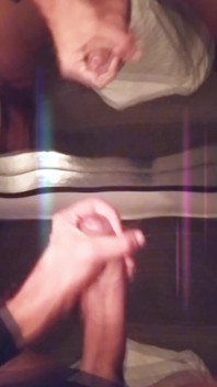 Thick Dick Mirror Tease with Spit on the Tip and Slow Rubs