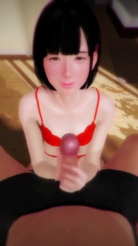 Asiatische freundin gibt einen erstaunlichen handjob: 3D Porno pOV