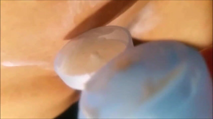 KittyHot: Sissy girl massage lotion to her clitty