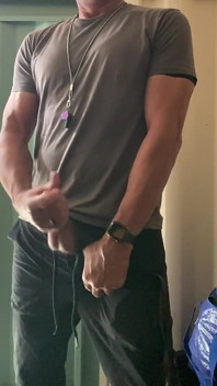 Jockdad87 Shoots a Load of Cum All Over the Equipment Closet