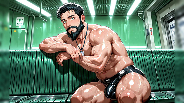 Erotic Man: Ai schwule muskelmänner mit großen beule