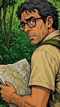 Jungle Cuckold. While the Husband Was Looking for the Trail Jungle, the Black Guy Was Fucking His White Wife.