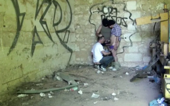 Gaybareback: Fucked by 2 scally boys