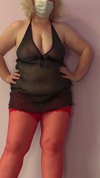 Minha esposa madura está me traindo na webcam. Milf gordinha com peitões