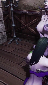 Draenei Futa Dickgirl bekommt einen Blowjob von einem Dickgirl | Warcraft porno-parodie