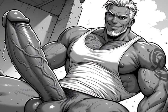 Erotic Man: Erotic Men Comic Style Art