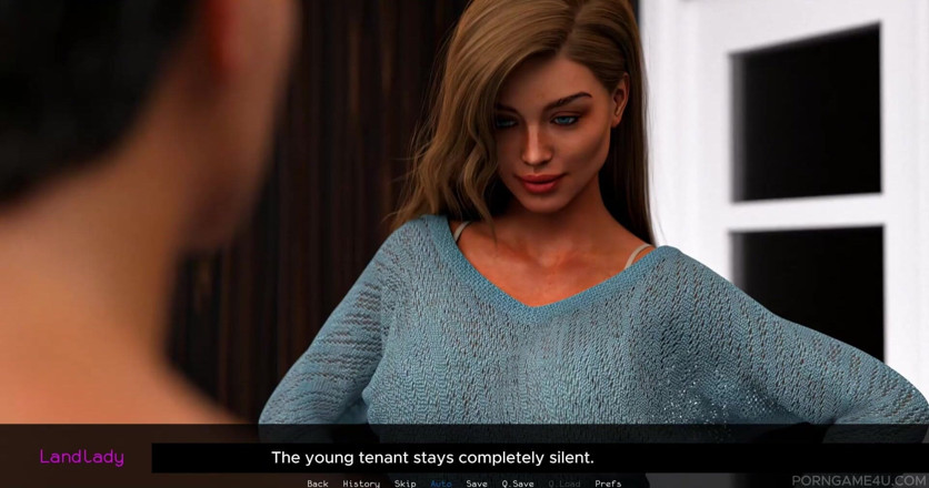 Porn game 4 u: Seductive Landlady Teases Her Tenant and Measures His Massive Load -...