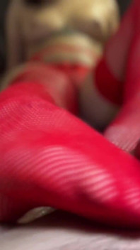 Fishnets Footjob