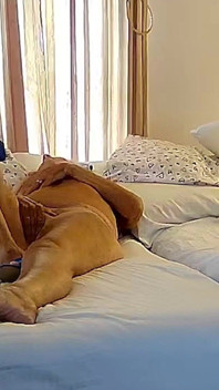 Stepaunt Wears Sexy Shoes & Plays with Pussy Gets Cum on Feet