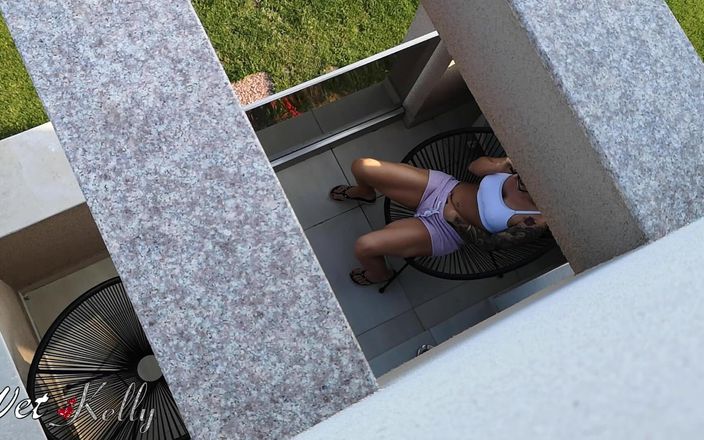 Wet Kelly: Caught My Sexy Wife Neighbor Masturbating