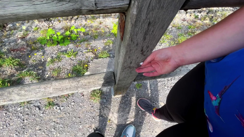 SlipCouple: Public Sloppy Handjob Next to People:p so Risky:p