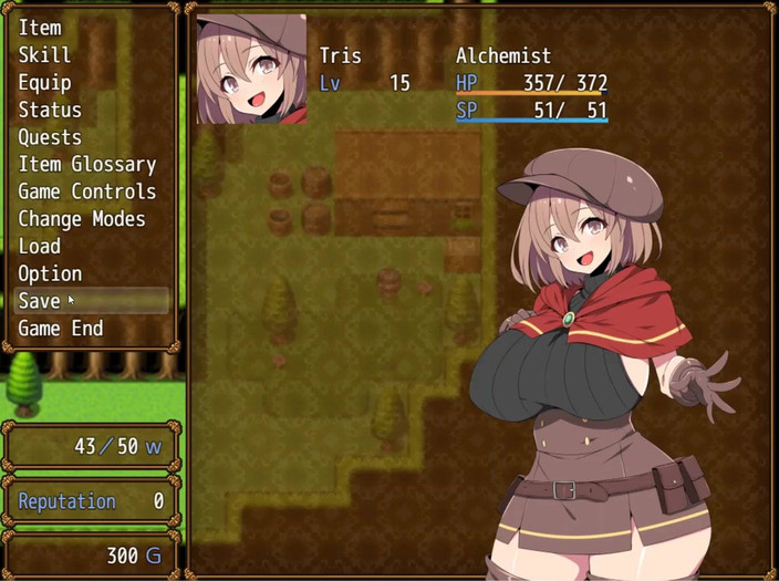 Cum in Futa: Futanari Alchemist Tris [hentai spel porrspel] Ep.3 Enorm ansiktsbehandling på borgmästarens...