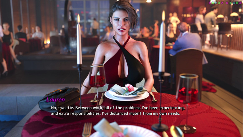Porny Games: Lisc - Footjob at the Restaurant, Under the Table 9