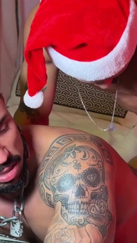 Wielki kutas Święty Mikołaj Xmas jebanie hoilday poundout! Wielki gruby tyłek oklep