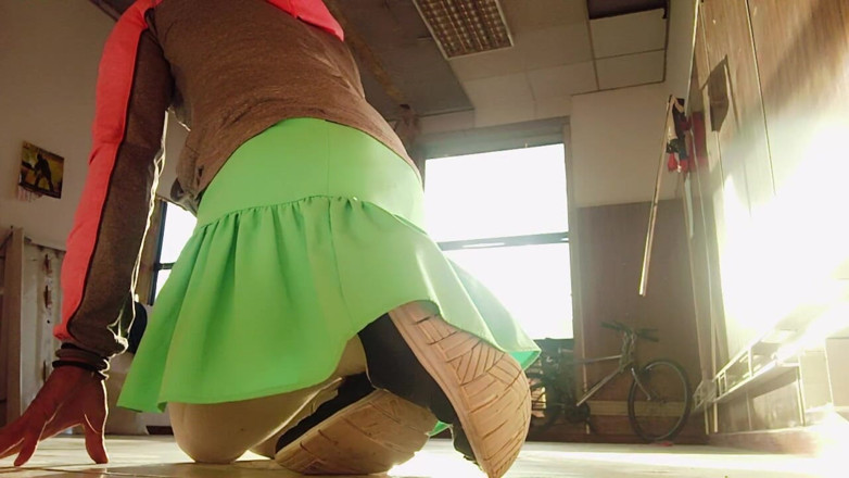 Culopeke: Young Transvestite in a Skirt, the Boy Is Very Cute.