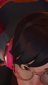 D.va noční směna - šukání klientů do kundičky - Overwatch 3D Hentai