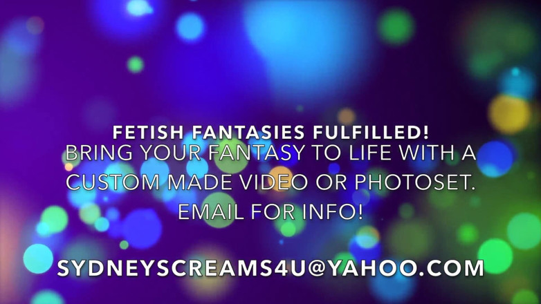 Sydney screams fetish: Sydney's Big Lotioned Tits