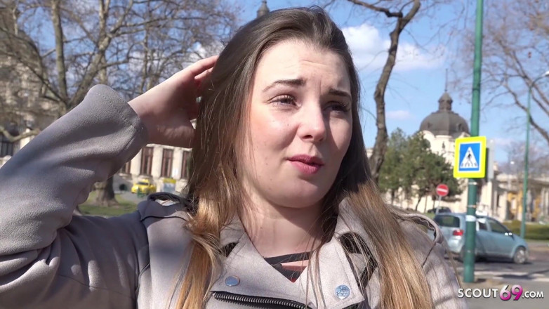 German Scout: GERMAN SCOUT - 18yr young curvy big tits girl Lucie pickup and...