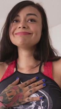 Big Boobs Tattooed Latina Gets Throat Fucked!