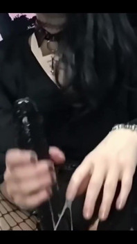 All Black BBW Goth Girl