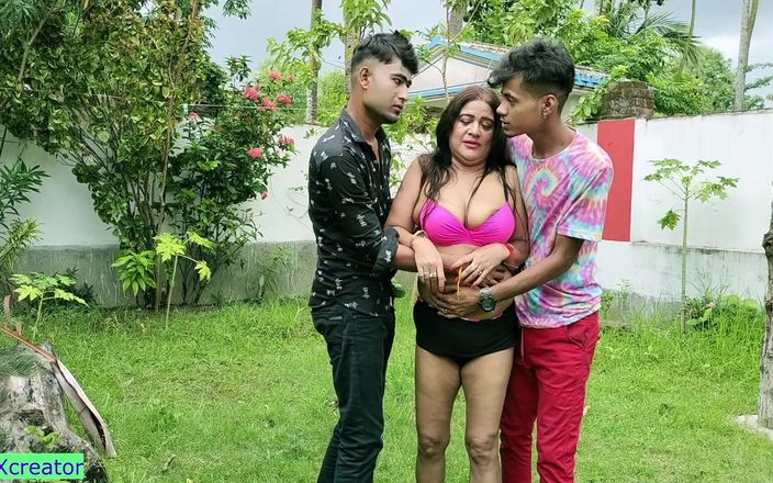 Hot creator: Indische geweldige xxx tante hardcore trio seks! Hindi webserie seks