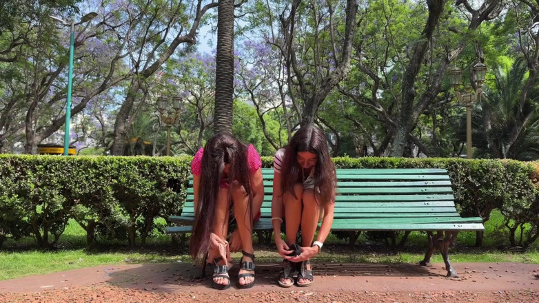Katty West: Student Girls Seduce Guys in a Public Park and Take...