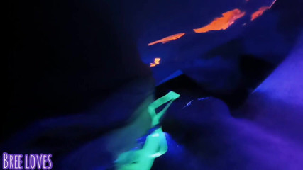 Bree Loves: Neon party ends with a blowjob