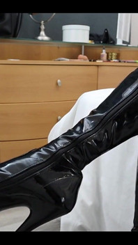 Showing off My Corset and Thighhigh Boots