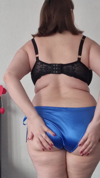 Try on Haul and Changing in Front of You My Hot Satin Panties - Full Back Teasing with My Big Ass