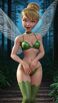 Крошечная Tinkerbell Сосет Огромный Хуй - Ai Generated
