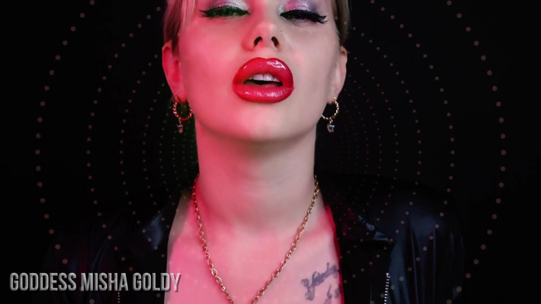 Goddess Misha Goldy: Chi ha il controllo: tu o le mie labbra rosse?