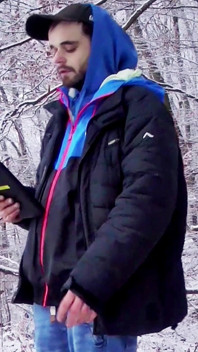 Masturbace ve městě Venkovní v Winter