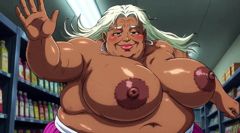 AI Porn: Ai Cartoon Obchod s potravinami indické ženy